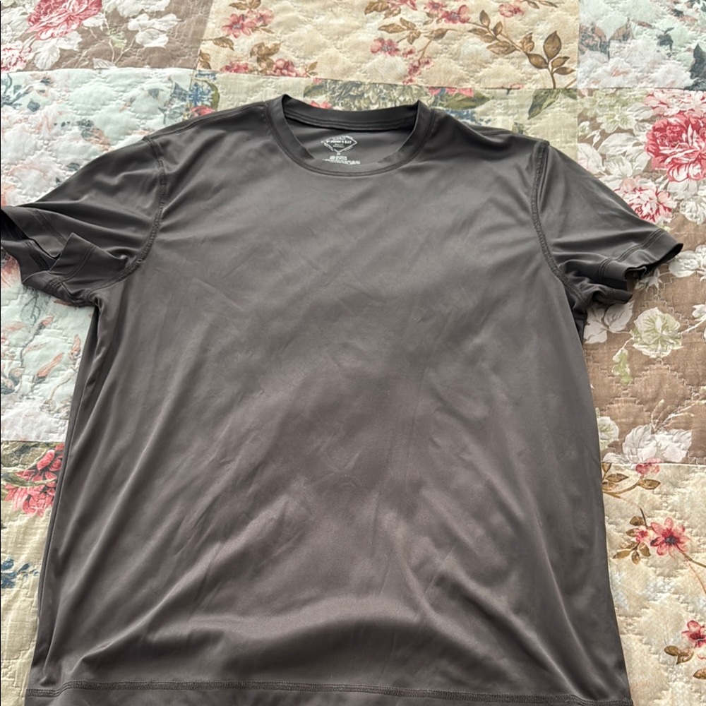 St. John's Bay Gray Short Sleeve Swim Shirt